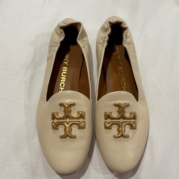 Tory Burch Cream Eleanor Round Toe Loafers, 5.5 women’s - Picture 7 of 13